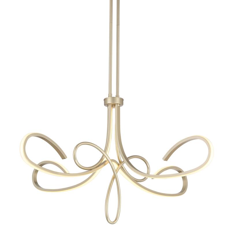 Kovacs P5437-L Astor 38" Wide LED Abstract Chandelier - Soft Gold
