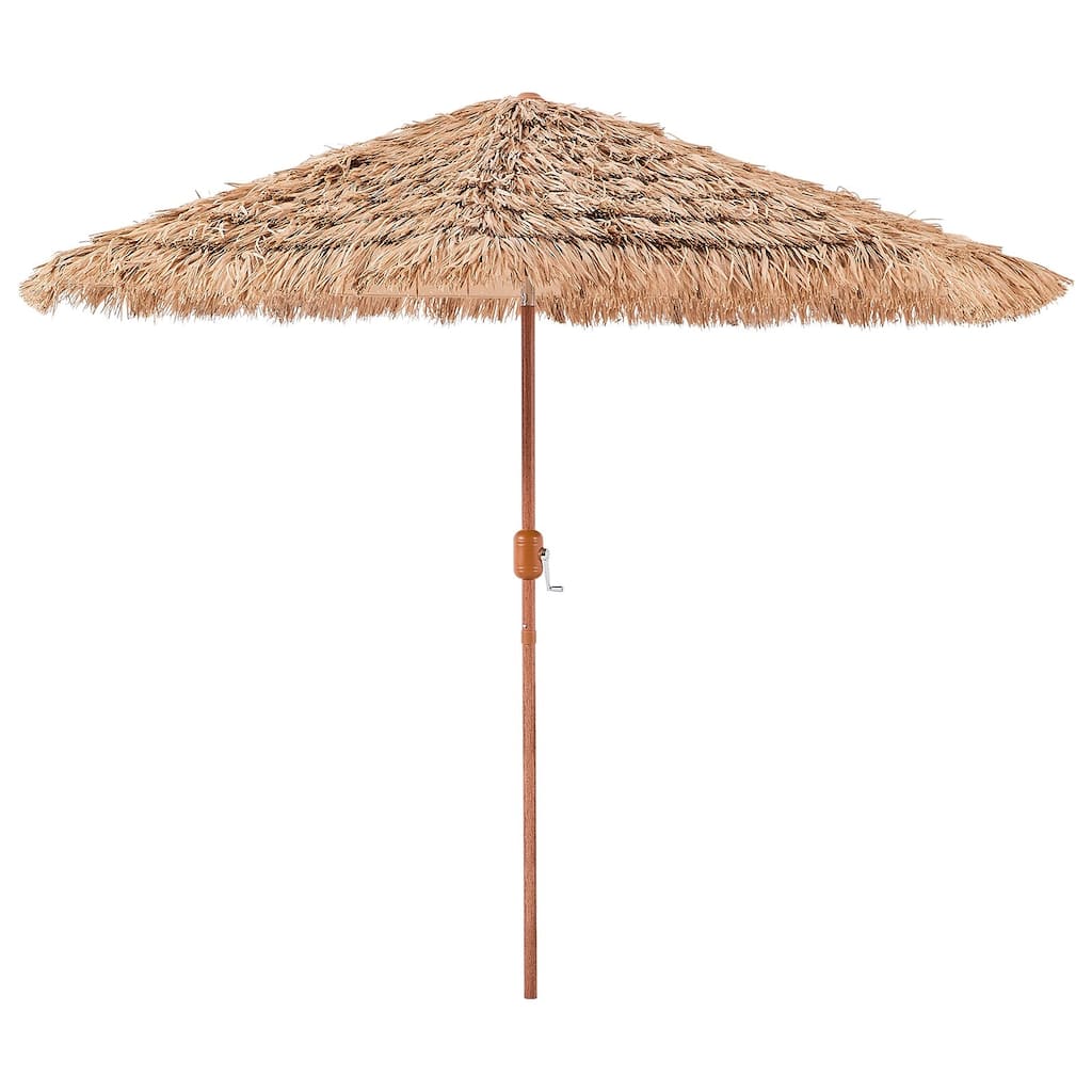 9ft Thatched Patio Umbrella with Adjustable Tilt for Outdoor Shade - 108” x 6” x 93.6”