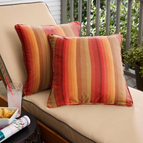 Sunbrella Astoria Sunset Corded Indoor/ Outdoor Pillow Set