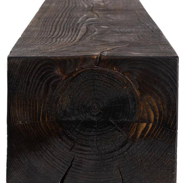 Solid Beam Wood Mantel Shelf