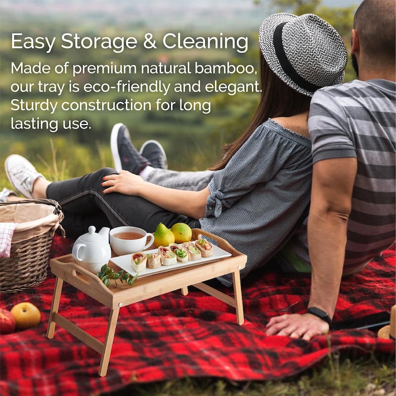 Elements Bamboo Bed Tray, 17X11 Inch