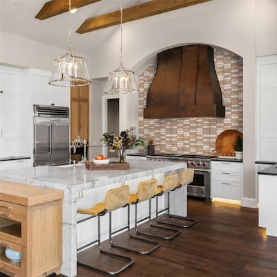 Merola Tile Kings Mud Sand 7-7/8" x 15-3/4" Ceramic Wall Tile