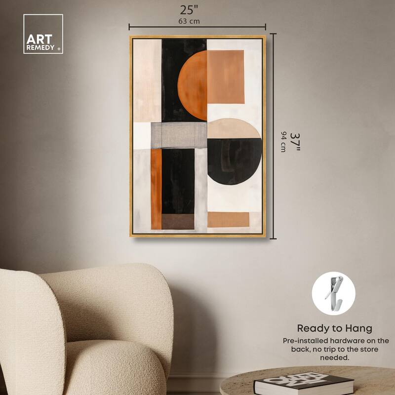 Divided Circle I Canvas by Art Remedy