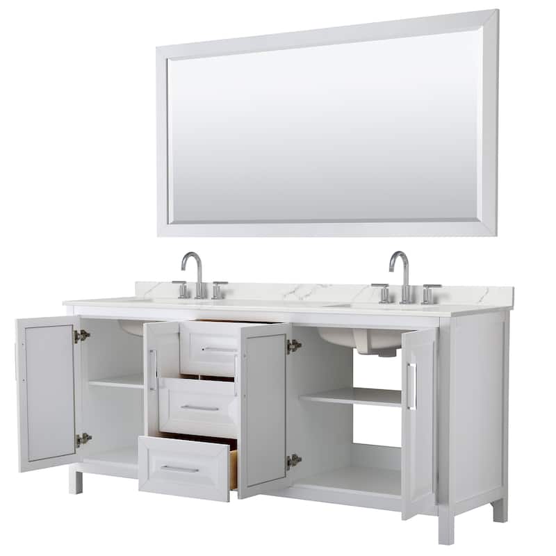Wyndham Collection WCV252580D-QTZ-US3M70 Daria 80" Free Standing