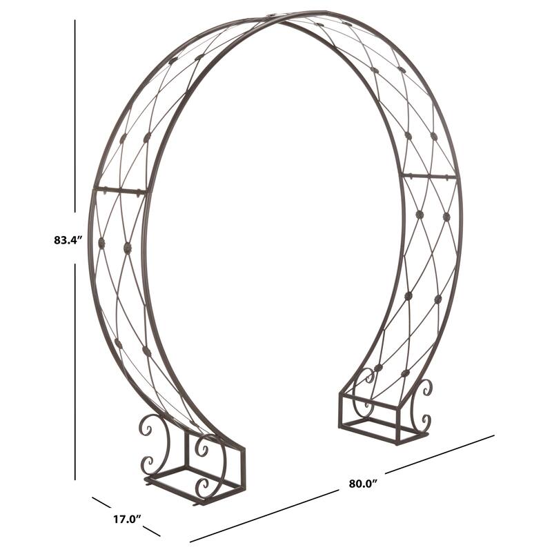 SAFAVIEH Outdoor Melanya 83" Moon Gateway