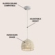 preview thumbnail 111 of 115, Jigu 1-Light Woven Rattan/Iron LED Pendant, by JONATHAN Y