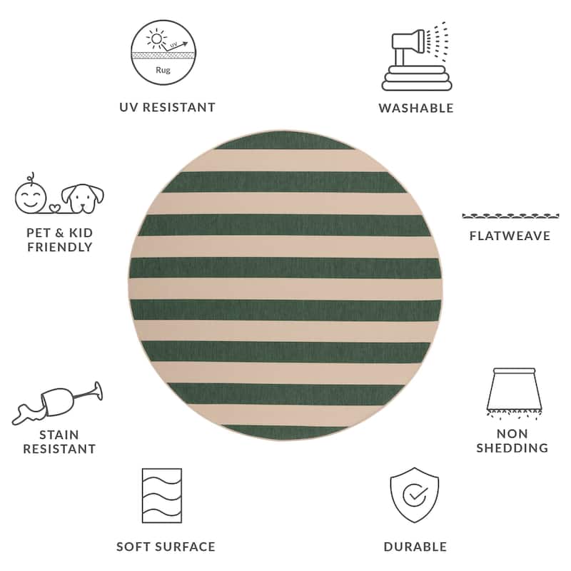 SAFAVIEH Courtyard Maysa Indoor/ Outdoor Waterproof Backyard Patio Rug