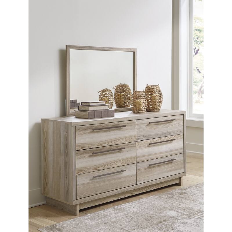 Signature Design by Ashley Hasbrick Tan Bedroom Mirror - 39"W x 2"D x 28"H