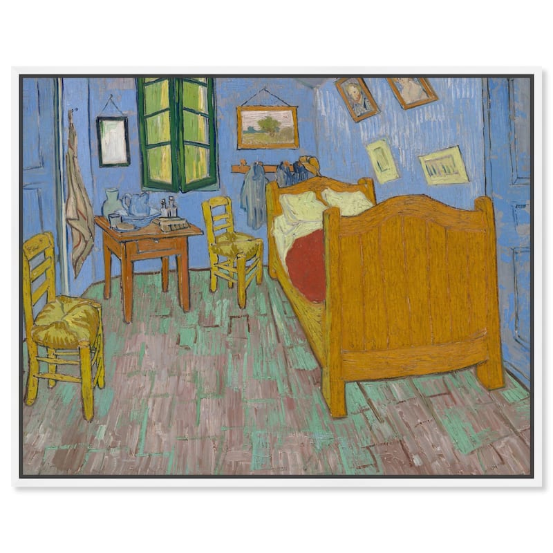 The Bedroom Canvas by Art Remedy - White - 20" x 16"