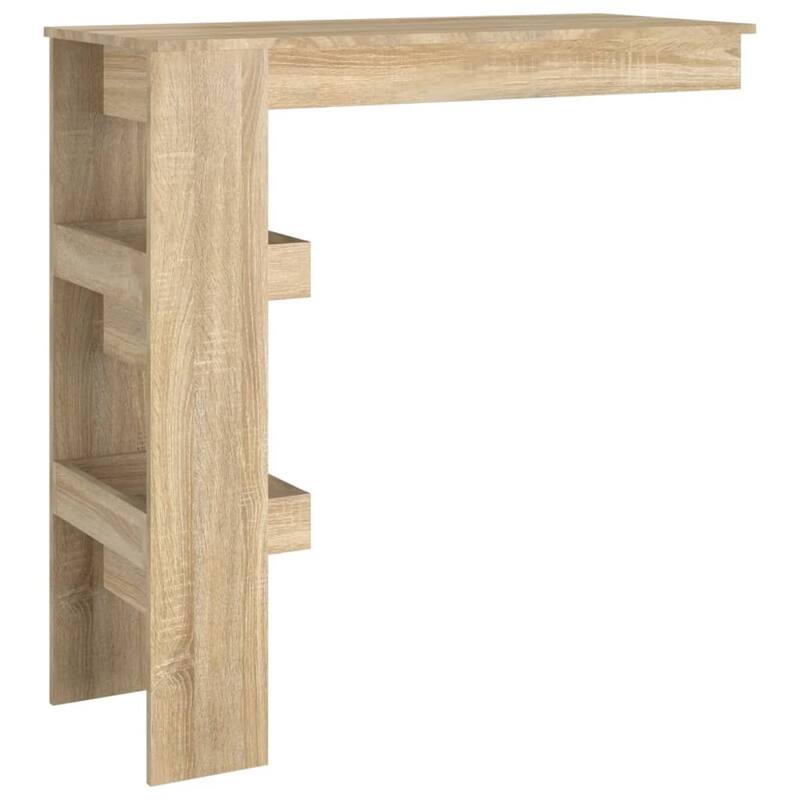 vidaXL Wall Bar Table Kitchen Bar Dining Table Computer Desk Engineered Wood - 40.2" x 17.7" x 40.7"
