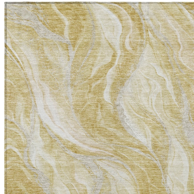 HomeRoots Abstract Transitional Rectangle Outdoor Rug