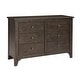 preview thumbnail 2 of 4, Taylor 6-Drawer Dresser River Rock