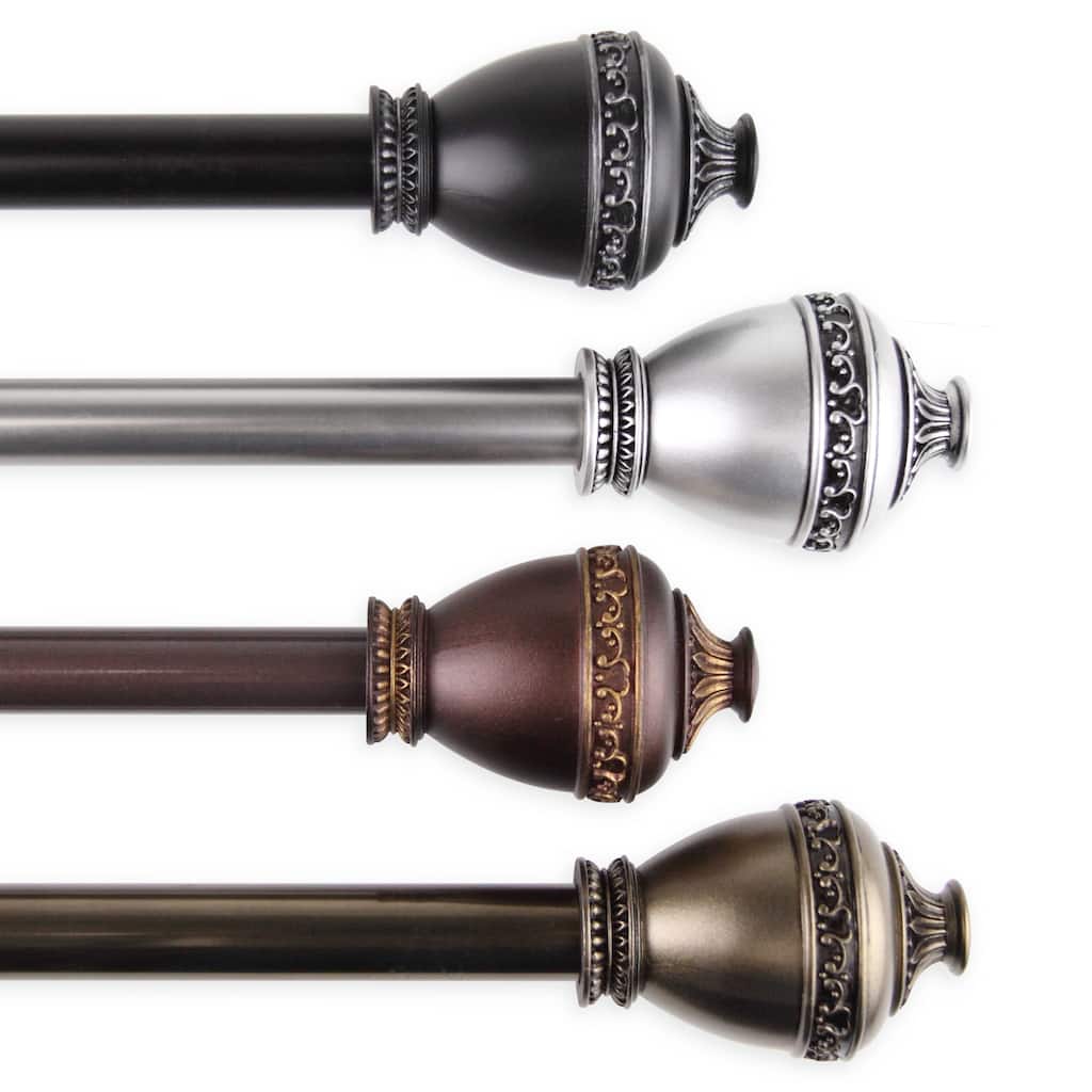 InStyleDesign Leeland Adjustable Curtain Rod 13/16 inch dia.