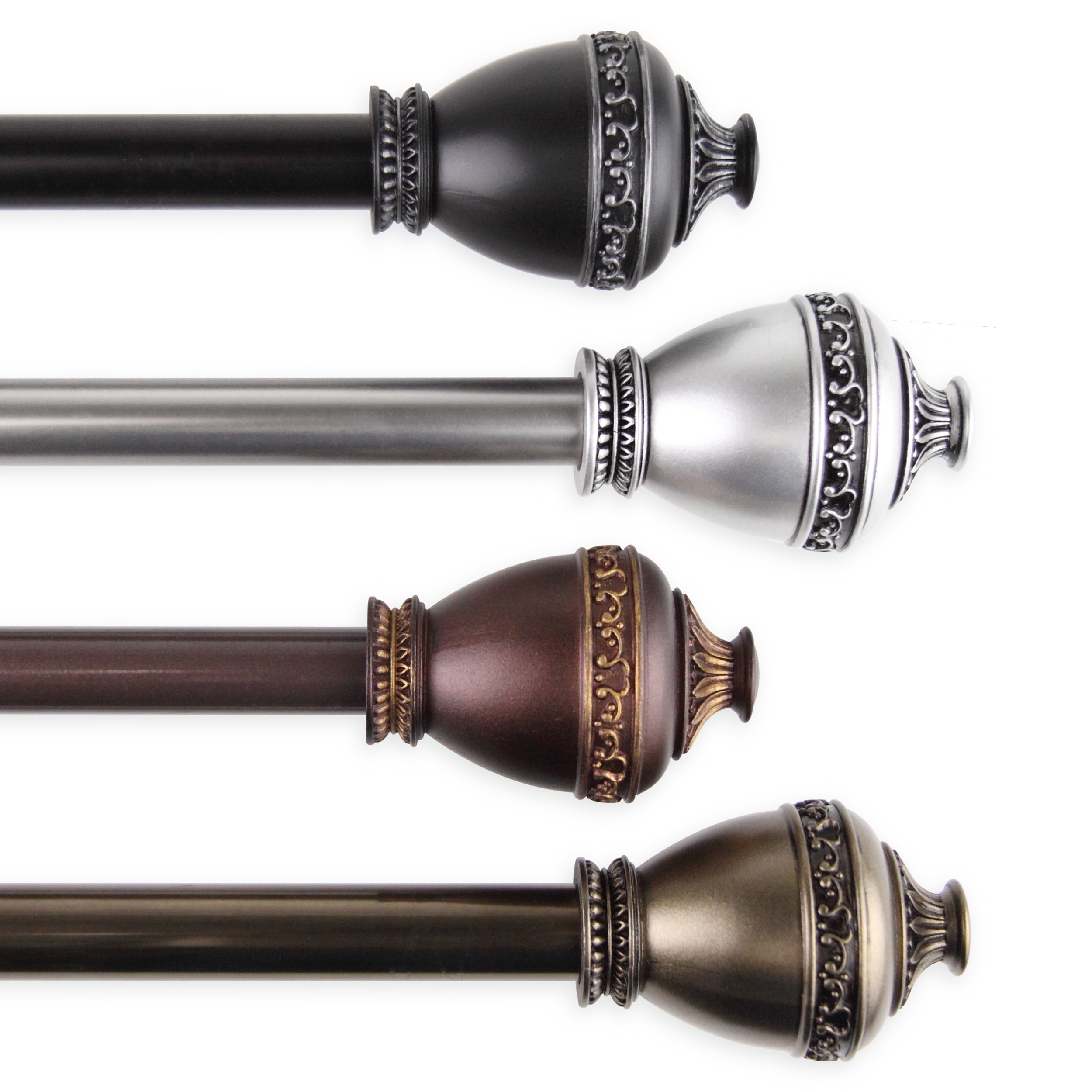 InStyleDesign Leeland Adjustable Curtain Rod 13/16 inch dia.