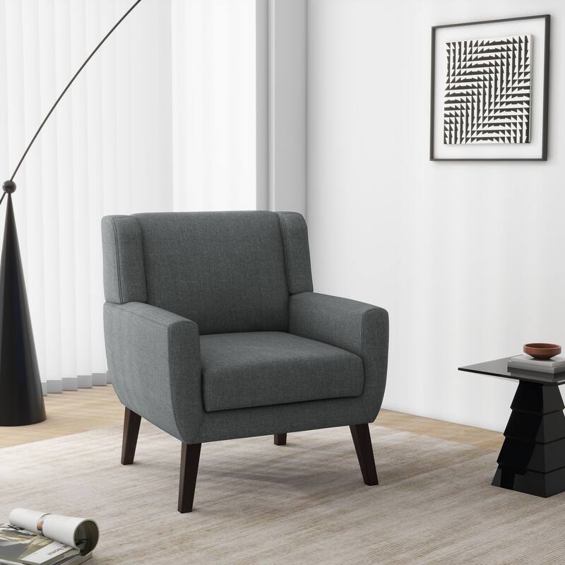 Upholstered Armchair with Wide Back Accent Chair