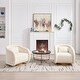 preview thumbnail 22 of 29, Swivel Accent Chair, 360-degree Swivel Barrel Chair with Velvet Fabric Upholstery, Comfy Pumpkin-Shaped Swivel Chair