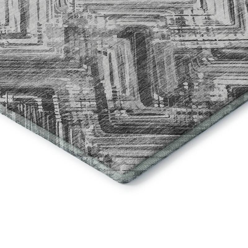 Premium Washable Super Soft Blurred Chevron Mayfield Rug