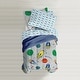 preview thumbnail 7 of 6, Dream Factory Space Rocket Twin 5-piece Bed in a Bag with Sheet Set