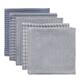 Option ASST STONEWASH BLUE DISHCLOTH SET/5