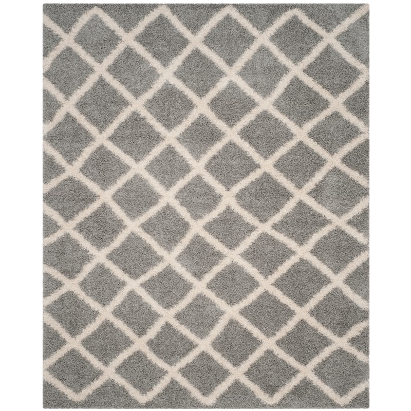 SAFAVIEH, Dallas Shag Rashmi Trellis 1.5-inch Thick Rug - 10' x 14'