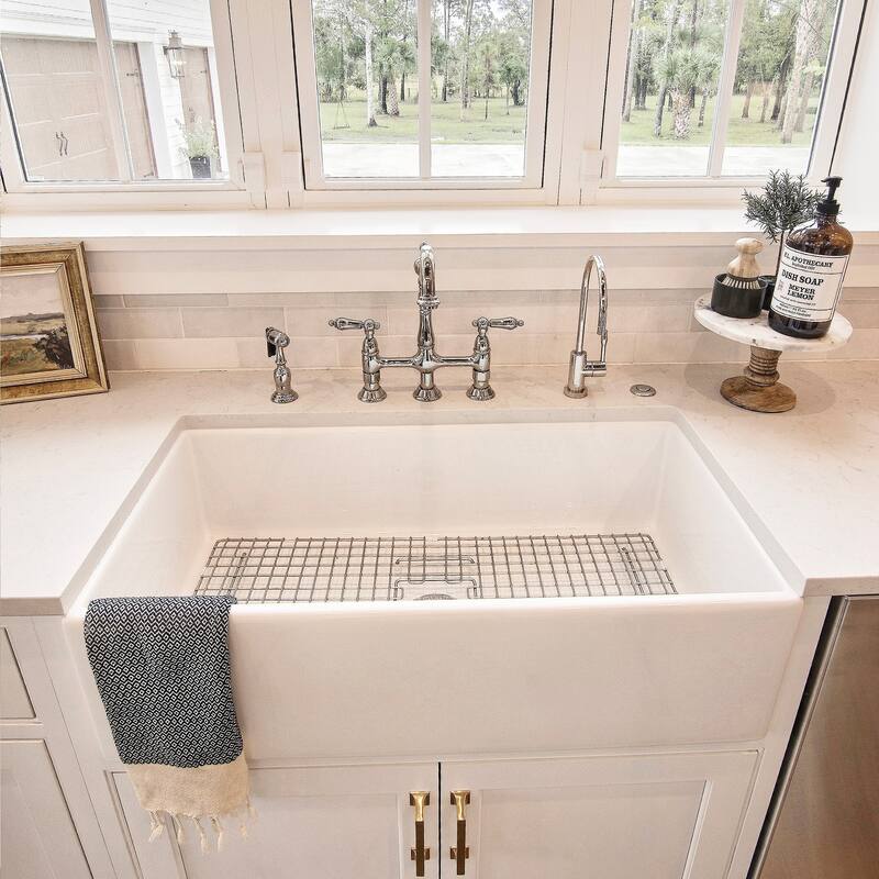 SinkSense Wagner Stainless Steel 31.5" x 14" Kitchen Sink Bottom Grid