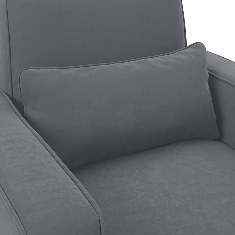 Bush Furniture Stockton Living Room Accent Chair with Ottoman Set
