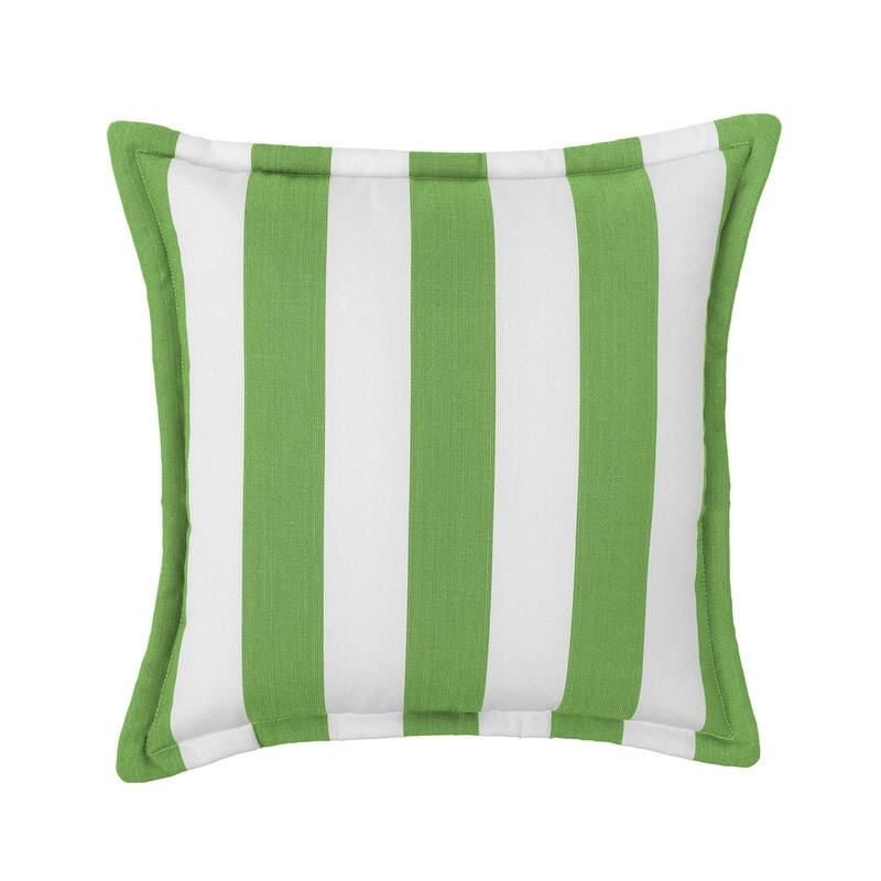 Sherry Kline Indoor/Outdoor Cabana Stripe 20" Flanged Filled Pillow Set of 2