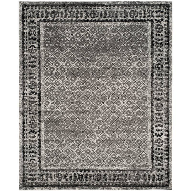SAFAVIEH Adirondack Cass Distressed Rug - 11' x 15' - Ivory/Silver
