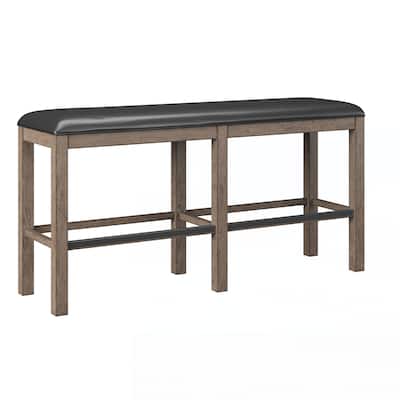 Brown 60" Bar Height Bench