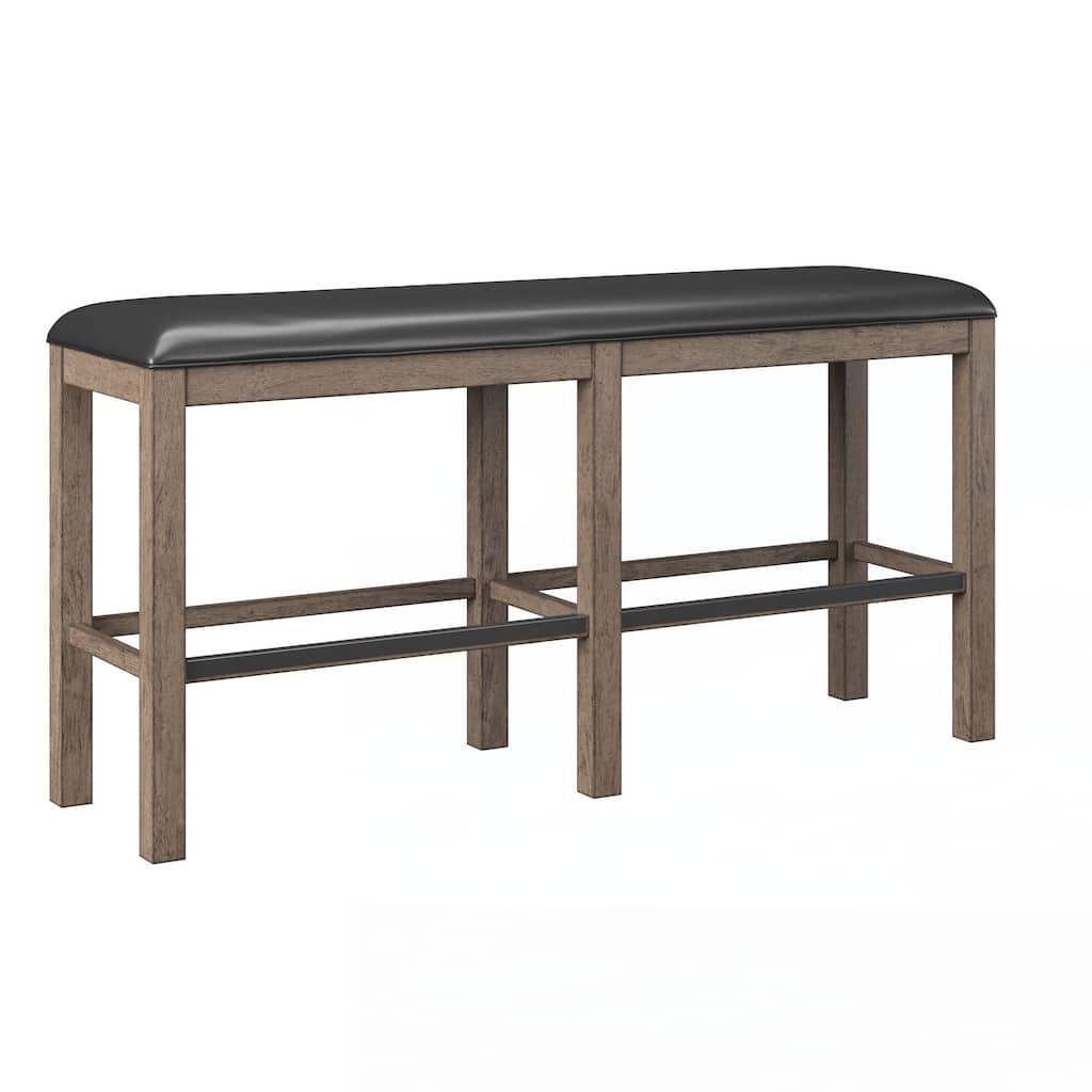 Brown 60" Bar Height Bench
