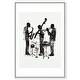 preview thumbnail 8 of 60, Bebop II Black Art Canvas Print by Art Remedy White - 10" x 15"