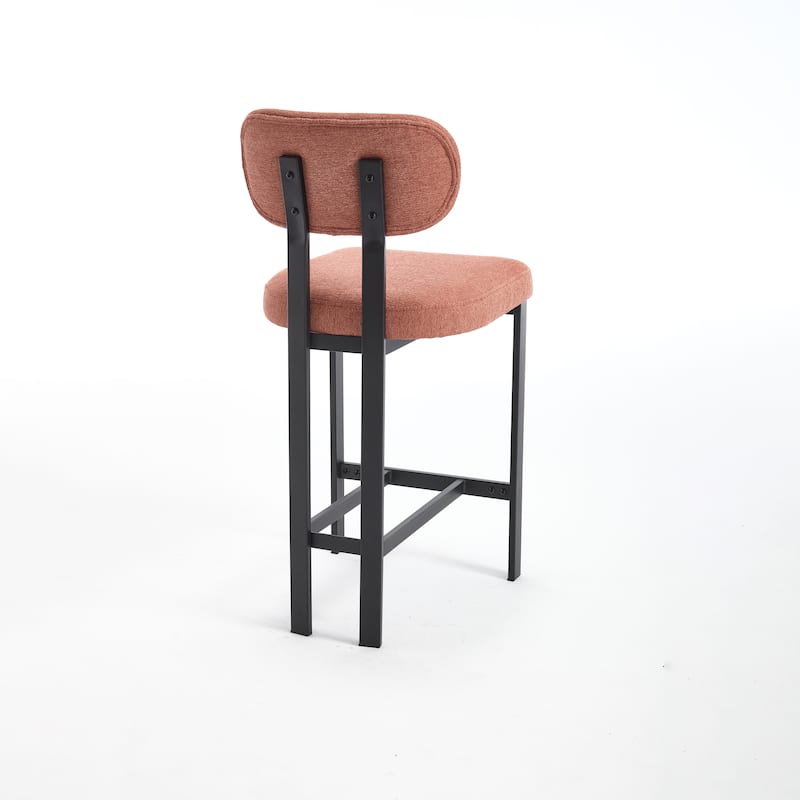 Upholstered Counter Height Bar Stools Side Chairs Set of 2