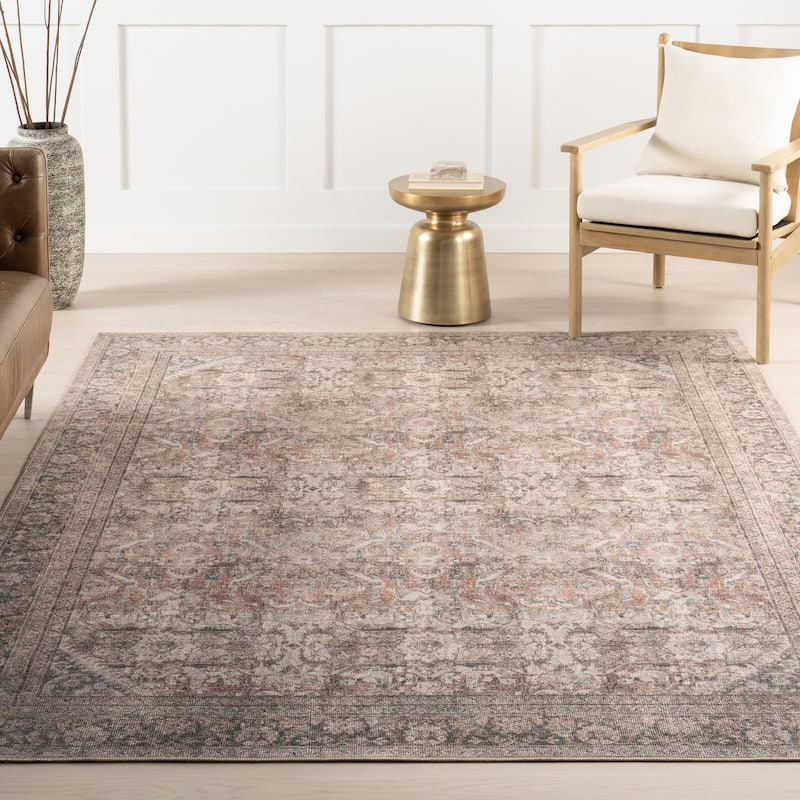 Nuloom Hillstone Collection Traditional Vintage Medallion Area Rug