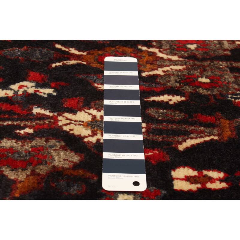 ECARPETGALLERY Hand-knotted Andelz Navy Wool Rug - 4'0 x 8'0