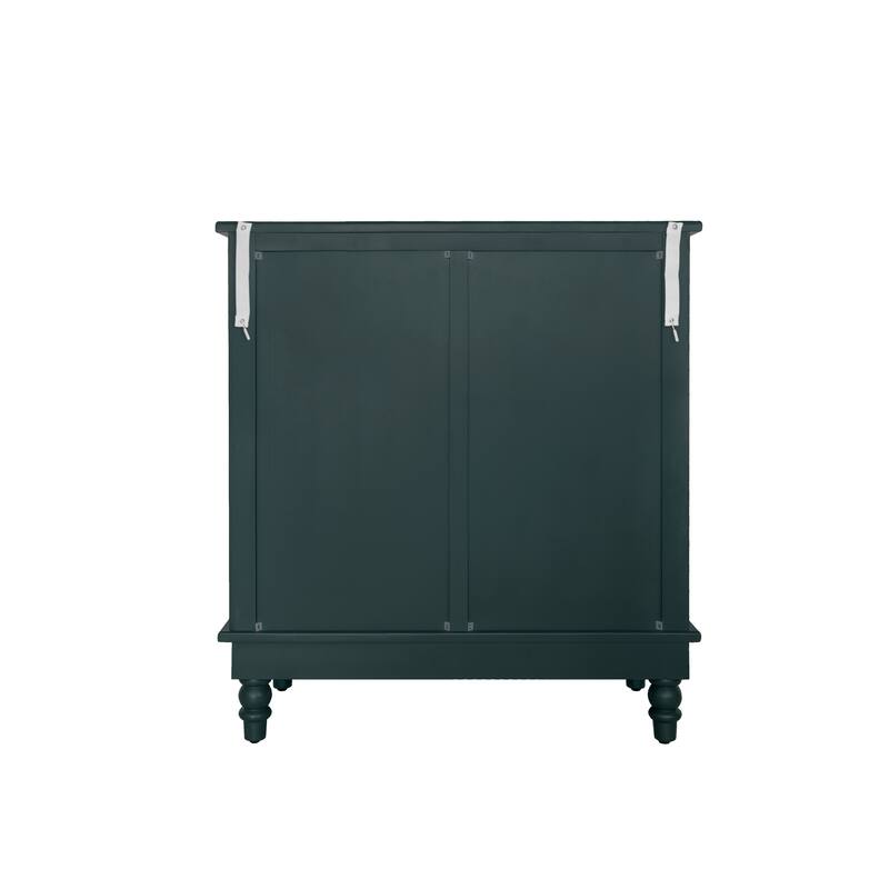 Hollow-Carved 2 Door Accent Cabinet Sideboard Buffet Storage Cabinet with Adjustable Shelf for Entryway Living Room Bedroom