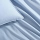 preview thumbnail 31 of 52, Calvin Klein Washed Percale Solid Cotton Duvet Cover Set