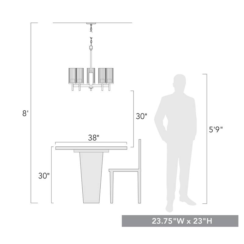 Winslett 5 Light Chandelier