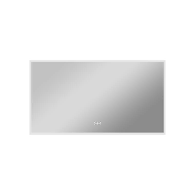 Modern Wall Mounted LED Bathroom Frontlit/Backlit Mirror With PMMA Diffuser