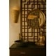 preview thumbnail 8 of 9, Varaluz Hilton Head 1-Light Wall Sconce - French Gold/Natural Seagrass