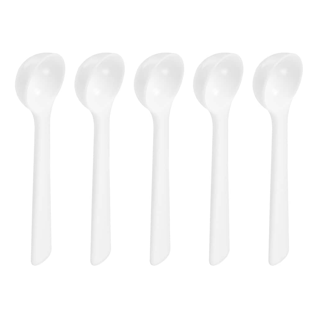 Plastic Measuring Spoons Powder Scoops Spoon Kitchen Spoons,1g White
