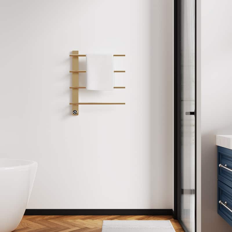 Wall Mounted Heated Towel Rack for Bathroom