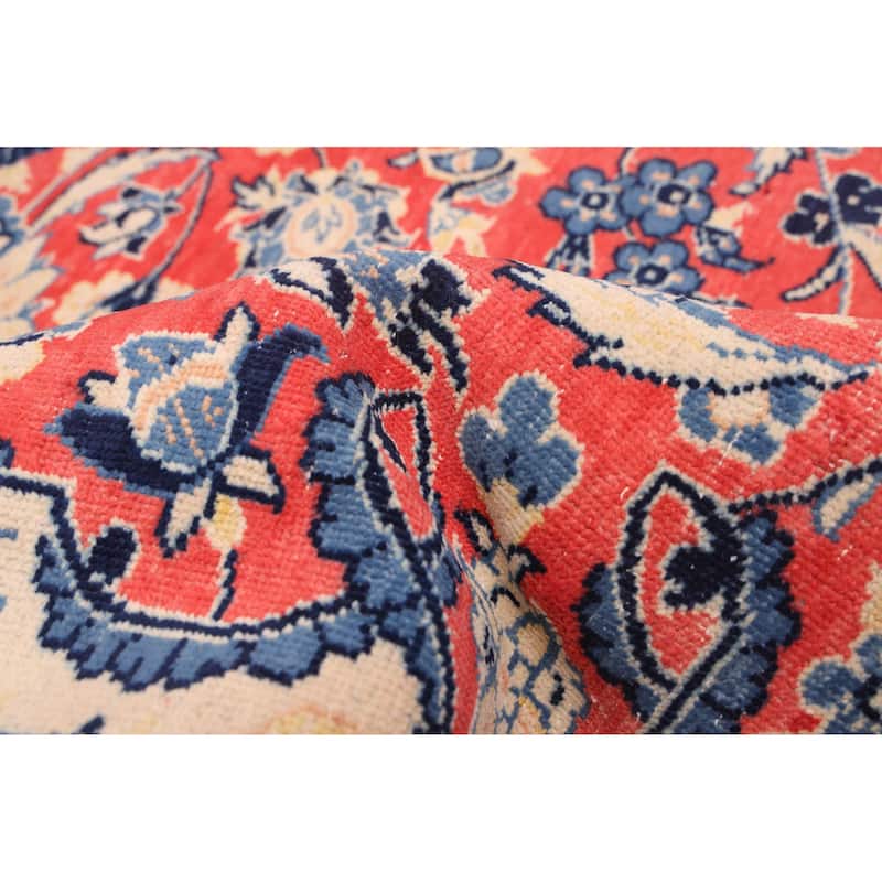 ECARPETGALLERY Hand-knotted Kayseri Vintage Red Wool Rug - 7'1 x 10'8