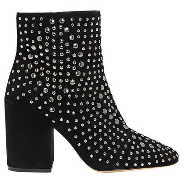 Drista Studded Bootie Black True Suede 