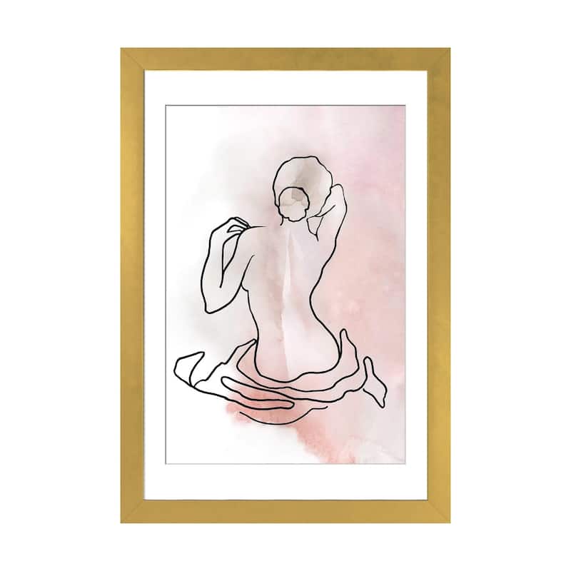 iCanvas "Figure Sketch II" by Carol Robinson - Gold - 24x16x1