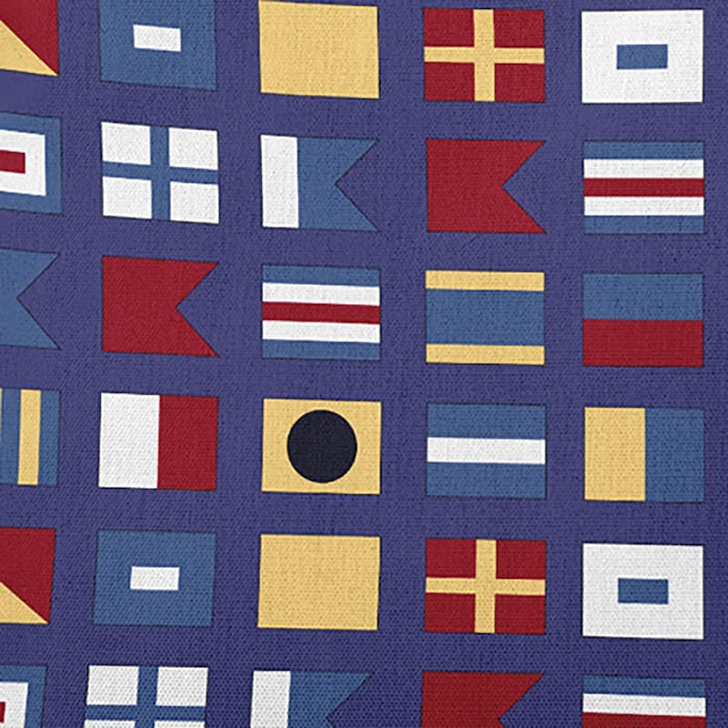 Nautical Flags Indoor/Outdoor Throw Pillow
