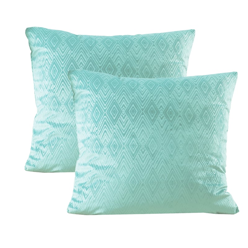Tonopah Ikat Velvet Throw Pillow Cover Set, NO INSERT