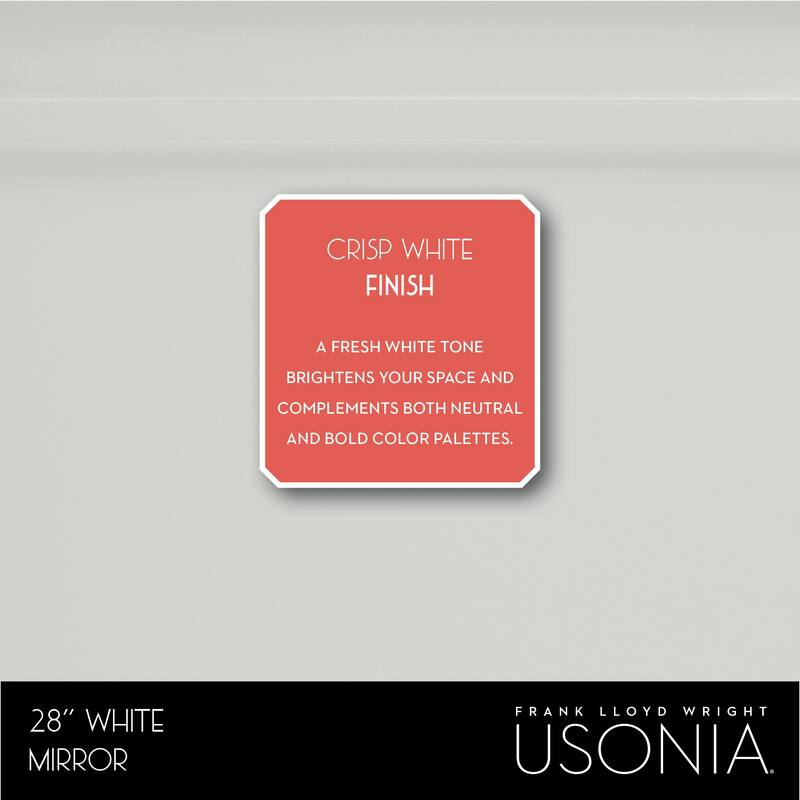 Frank Lloyd Wright USONIA® Harmony 28-inch Wood Mirror