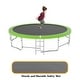 preview thumbnail 20 of 19, 15 ft. Round Outdoor Trampoline with Safety Enclosure Net