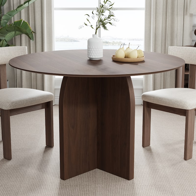 Solid Wood Round Dining Table for 4-8 People Nordic style