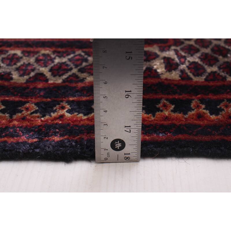 ECARPETGALLERY Hand-knotted Kashmir Navy, Taupe Viscose Rug - 5'10 x 9'4